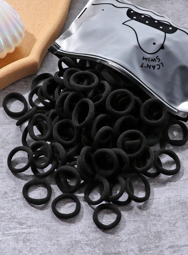 BLACK BANDS - černé gumičky, 40 ks