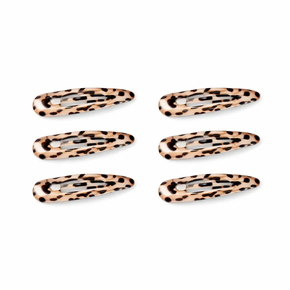 Leopardí sponky (sada 6ks)