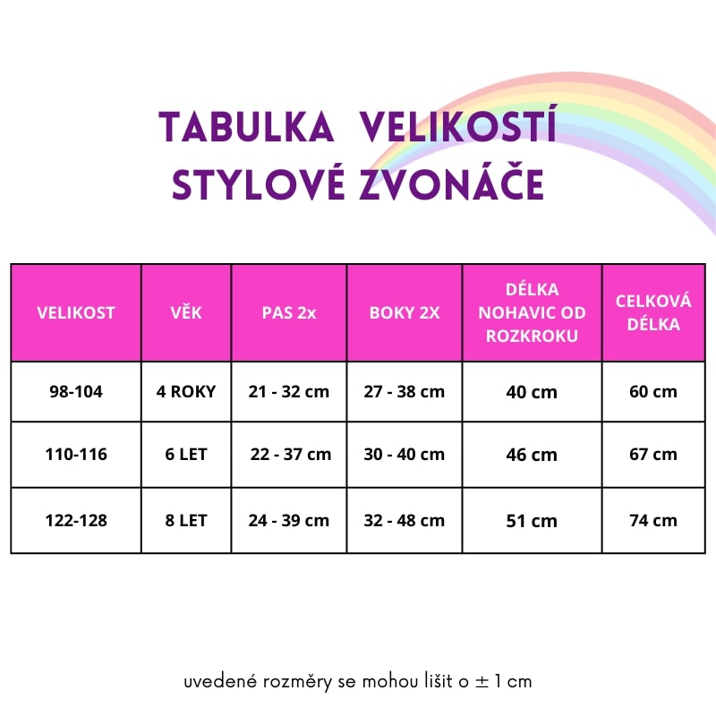 Středně zateplené legíny - Lesní tajemství - hnědé legíny do zvonu, velikosti od 98 do 128 